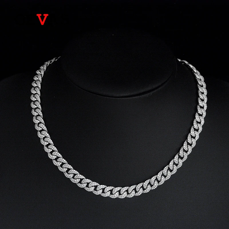 OEVAS 100% 925 Sterling Silver 35cm Full High Carbon Diamond Cuban Chains Necklace Hip Hop Sparkling Party Rapper Fine Jewelry
OEVAS 100% 925 Sterling Silver 35cm Full High Carbon Diamond Cuban Chains Necklace Hip Hop Sparkling Party Rapper Fine Jewelry