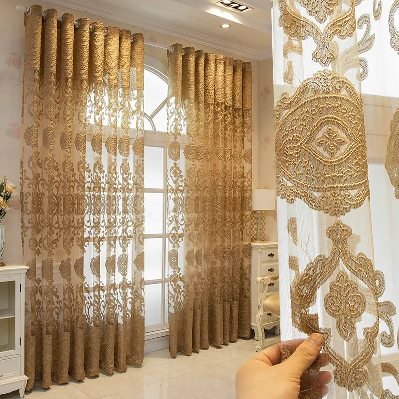 Шторы для спальни, гостиной, столовой, высококачественные Роскошные полые шторы в европейском стиле для виллы кофейного цвета с вышивкой из...
Шторы для спальни, гостиной, столовой, высококачественные Роскошные полые шторы в европейском стиле для виллы кофейного цвета с вышивкой из...