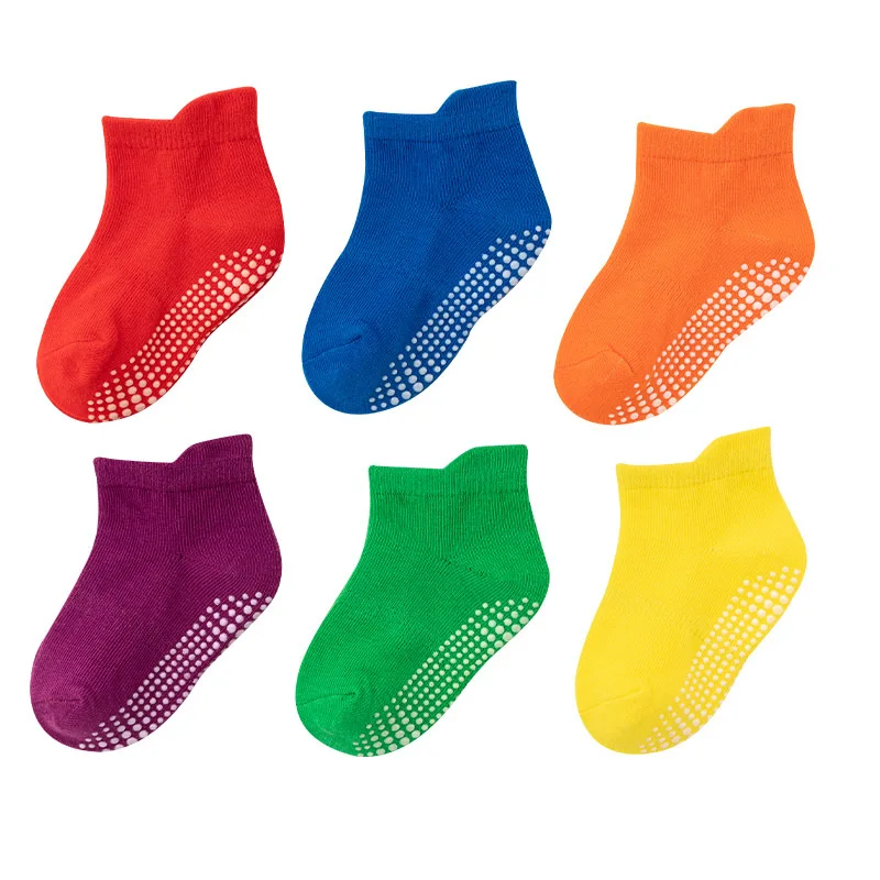 6 Pairs/lot Cotton Non-slip Short Sock with Rubber Children Anti-slip Boat Socks for Boys Girls Low Cute Kid Floor Sock 0-5T
6 Pairs/lot Cotton Non-slip Short Sock with Rubber Children Anti-slip Boat Socks for Boys Girls Low Cute Kid Floor Sock 0-5T