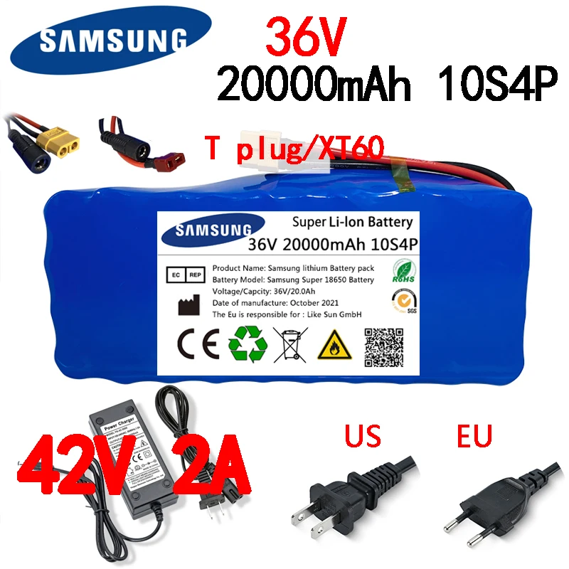 100% Original 36V Battery 10S4P 20Ah Battery Pack 500W High Power Battery 42V 20000mAh Ebike Electric Bike BMS+42V2A Charger
100% Original 36V Battery 10S4P 20Ah Battery Pack 500W High Power Battery 42V 20000mAh Ebike Electric Bike BMS+42V2A Charger
