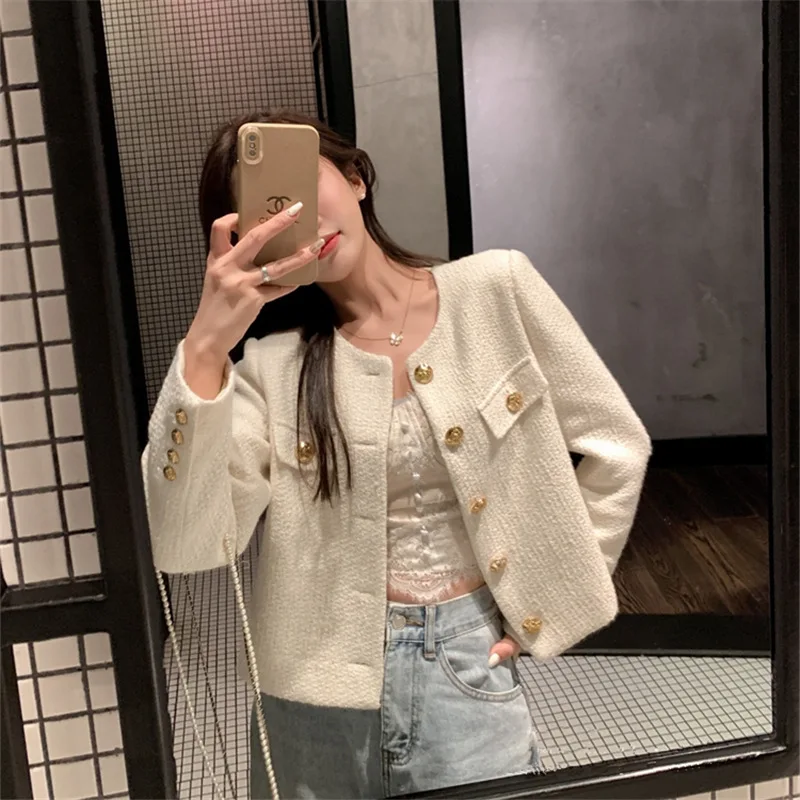 2022 Autumn French Style Women's Short Coat Women's Spring and Autumn All-match New Fragrance Temperament Top
2022 Autumn French Style Women's Short Coat Women's Spring and Autumn All-match New Fragrance Temperament Top