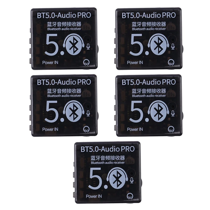5X BT5.0 аудио Pro Bluetooth аудиоприемник MP3 Стандартная плата беспроводной стерео музыкальный Автомобильный Динамик Приемник
5X BT5.0 аудио Pro Bluetooth аудиоприемник MP3 Стандартная плата беспроводной стерео музыкальный Автомобильный Динамик Приемник