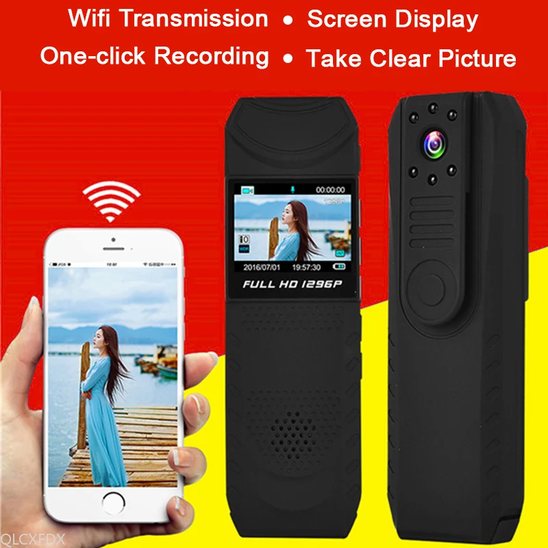 HD 1290P Wireless WIFI Camera Mini ip cam Law Enforcement Recorder Live Camera Outdoor Security Monitor Video Recorder Micro Cam
HD 1290P Wireless WIFI Camera Mini ip cam Law Enforcement Recorder Live Camera Outdoor Security Monitor Video Recorder Micro Cam