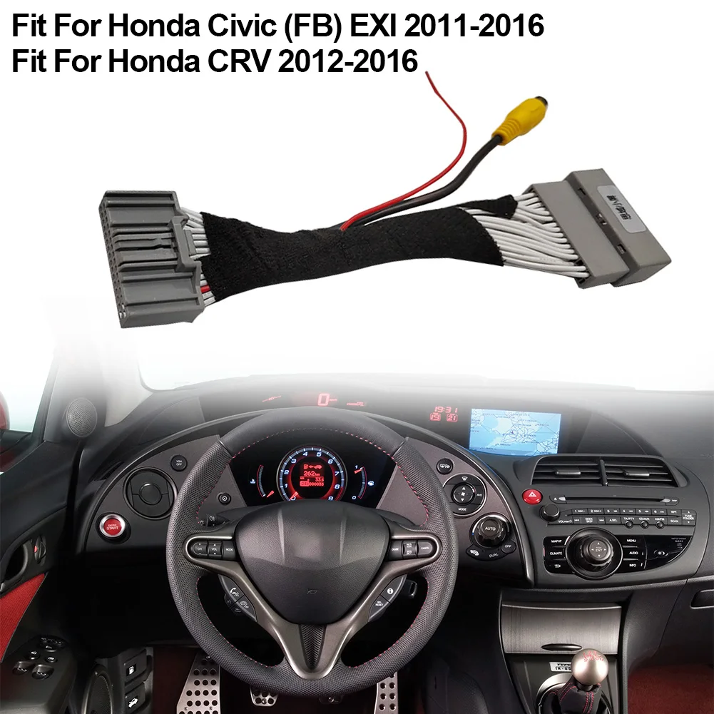 AUTO Rear View Cable For Honda-Civic (FB) EXI Rear View Camera Adapter Cable For Honda-CRV Durable High Quality
AUTO Rear View Cable For Honda-Civic (FB) EXI Rear View Camera Adapter Cable For Honda-CRV Durable High Quality