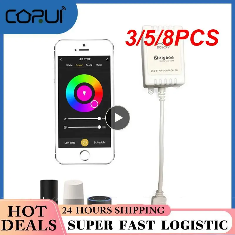 3/5/8PCS Led Strip Wireless Controller Portable 60m Zigbee Light Strip Controller Dimmer Brightness Adjustment 
3/5/8PCS Led Strip Wireless Controller Portable 60m Zigbee Light Strip Controller Dimmer Brightness Adjustment