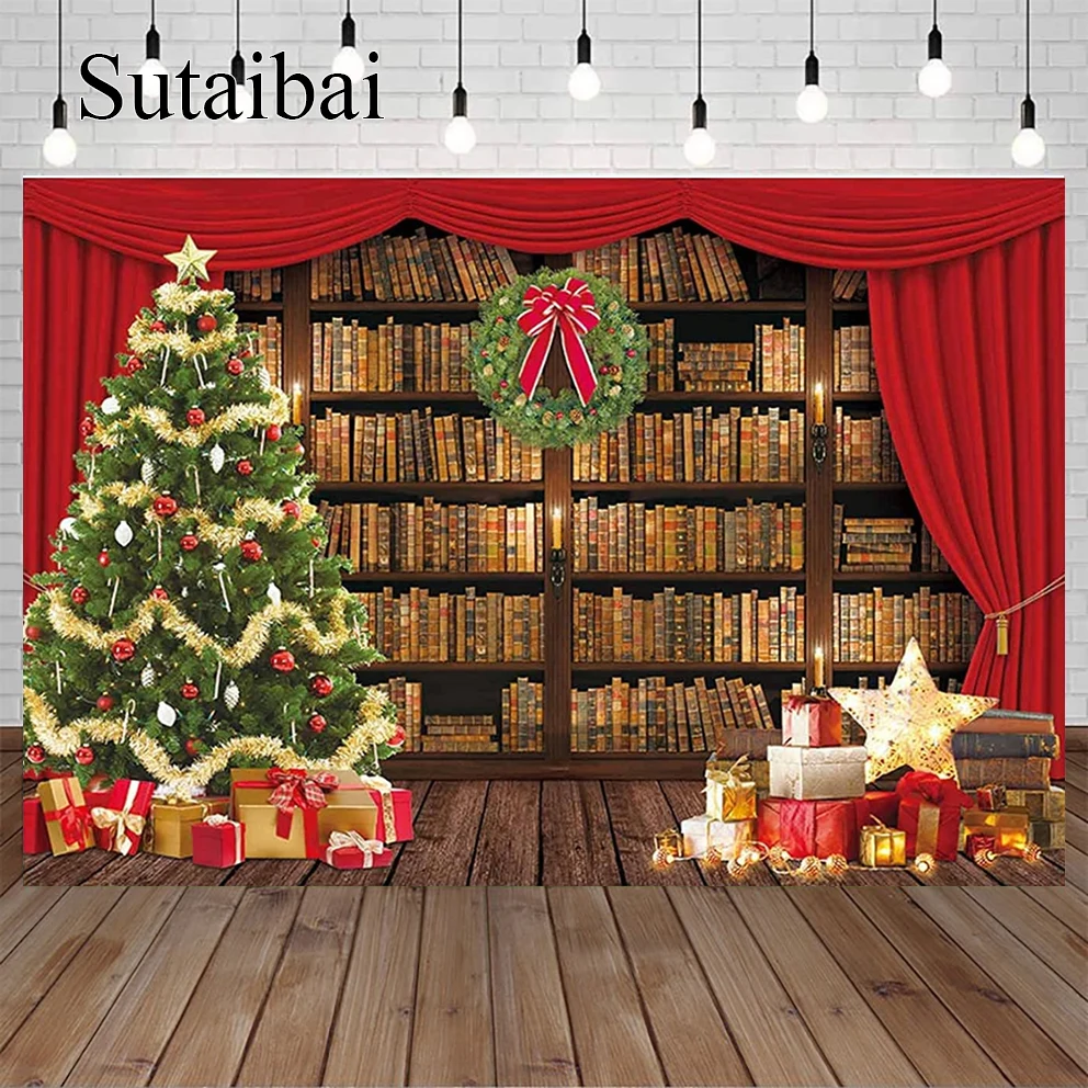 Christmas Library Bookshelf Backdrop Vintage Merry Xmas Pine Tree Dream Antique Photography Background Holiday Festival Party
Christmas Library Bookshelf Backdrop Vintage Merry Xmas Pine Tree Dream Antique Photography Background Holiday Festival Party