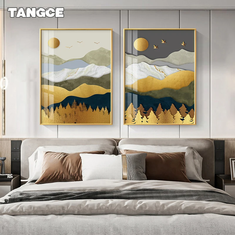 Abstract Landscape Posters Print Nordic Golden Sun Canvas Painting Sunrise Mountain Wall Art Pictures for Living Room Home Decor
Abstract Landscape Posters Print Nordic Golden Sun Canvas Painting Sunrise Mountain Wall Art Pictures for Living Room Home Decor