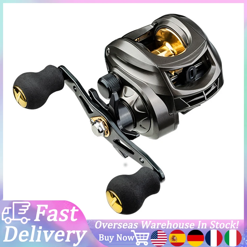 Fishing Reel Casting Reel Baitcaster 7.2:1 High Speed Spinning Reel with Magnetic Brake 18LB Max Drag Left Hand Baitcasting Reel
Fishing Reel Casting Reel Baitcaster 7.2:1 High Speed Spinning Reel with Magnetic Brake 18LB Max Drag Left Hand Baitcasting Reel
