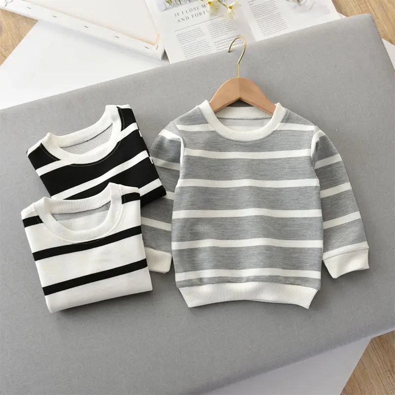 Spring-Fall T Shirt Striped Sleeve Pullovers Baby Clothes Toldder Shirt Bottoming Shirt for Boys Girls Clothes Kids Clothes Boys
Spring-Fall T Shirt Striped Sleeve Pullovers Baby Clothes Toldder Shirt Bottoming Shirt for Boys Girls Clothes Kids Clothes Boys