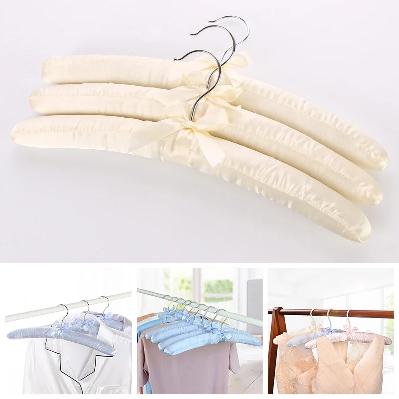 1PC Satin Padded Hanger Silk Wrapped Clothes Hanger Clothes Hanging Silver Hook Sponge Hangers Clothes Shop Display Hangers
1PC Satin Padded Hanger Silk Wrapped Clothes Hanger Clothes Hanging Silver Hook Sponge Hangers Clothes Shop Display Hangers