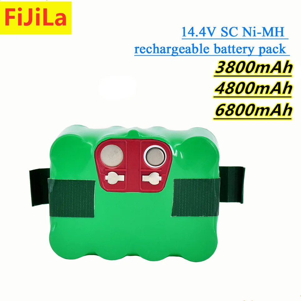 14.4V SC Ni-MH rechargeable battery pack 6800mAh Vacuum Cleaner Sweeping Robot for KV8 XR210 XR510 XR210A XR210B XR510B XR510D
14.4V SC Ni-MH rechargeable battery pack 6800mAh Vacuum Cleaner Sweeping Robot for KV8 XR210 XR510 XR210A XR210B XR510B XR510D