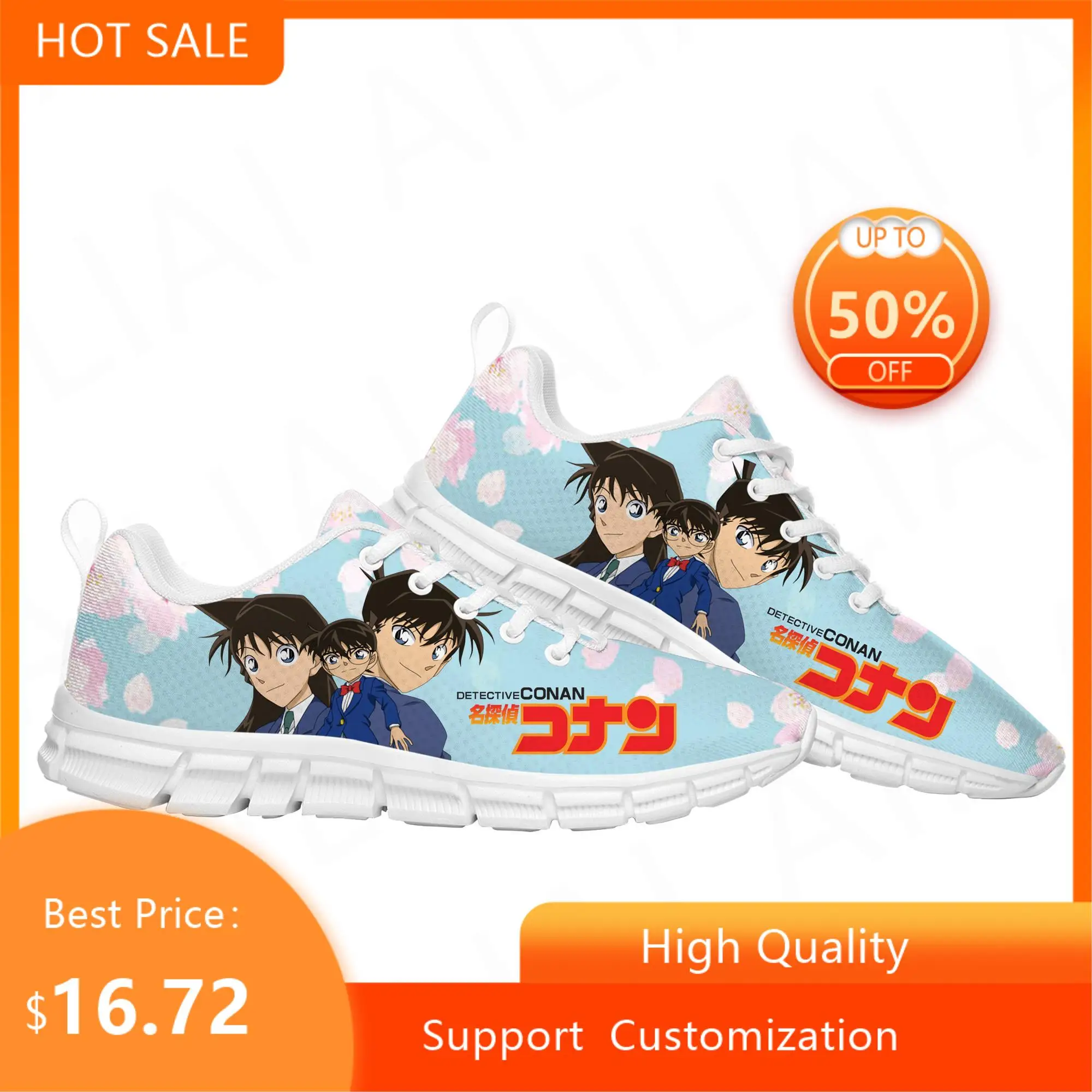 Спортивная обувь Detective Conan с мультяшным рисунком, мужские, женские, подростковые, детские кроссовки под заказ, высококачественные кроссовки,...
Спортивная обувь Detective Conan с мультяшным рисунком, мужские, женские, подростковые, детские кроссовки под заказ, высококачественные кроссовки,...