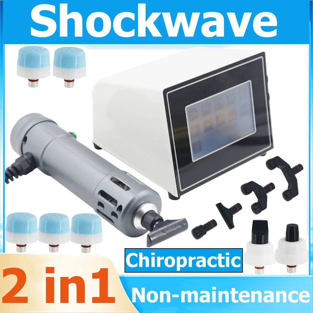 

Хиропрактика, инструмент для регулировки ударной волны 2 в 1, массажер для лечения, облегчения боли, многофункциональный аппарат для терапии ударно-волновой волной 250MJ