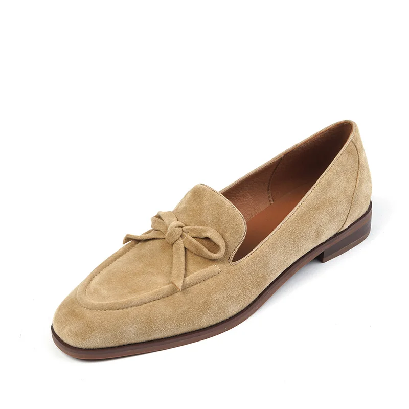 Suede Loafers Women Slip-On Butterfly Knot Flats Shoes Round Toe Shoes for Women Low Heels Spring Women's Shoes Pumps Camel
Suede Loafers Women Slip-On Butterfly Knot Flats Shoes Round Toe Shoes for Women Low Heels Spring Women's Shoes Pumps Camel