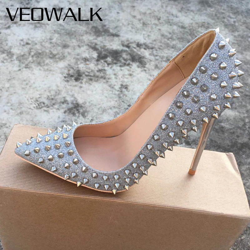 Veowalk Women Glitter Sequins Pointed Toe Stiletto Pumps Ladies Sparkly Party Wedding Shoes 8cm 10cm 12cm High Heels Customize
Veowalk Women Glitter Sequins Pointed Toe Stiletto Pumps Ladies Sparkly Party Wedding Shoes 8cm 10cm 12cm High Heels Customize
