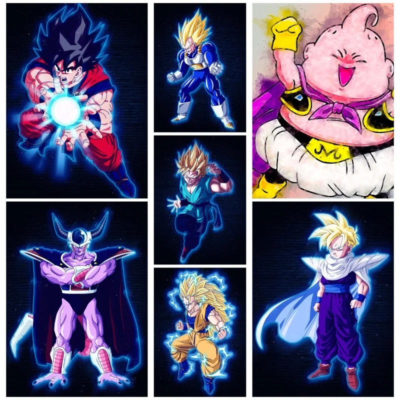 Японская Картина на холсте классическое аниме горячей крови Драконий жемчуг сон Готен Вегета настенное Искусство Декор подходит для украшения на Хэллоуин 
Японская Картина на холсте классическое аниме горячей крови Драконий жемчуг сон Готен Вегета настенное Искусство Декор подходит для украшения на Хэллоуин