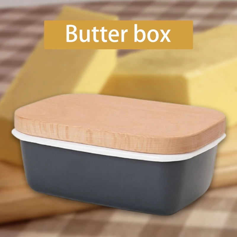C High Quality Butter Box Dishes Enamel Butter Container Plates Tray With Wooden Lid Cover Black High Quality White Storage Box
C High Quality Butter Box Dishes Enamel Butter Container Plates Tray With Wooden Lid Cover Black High Quality White Storage Box