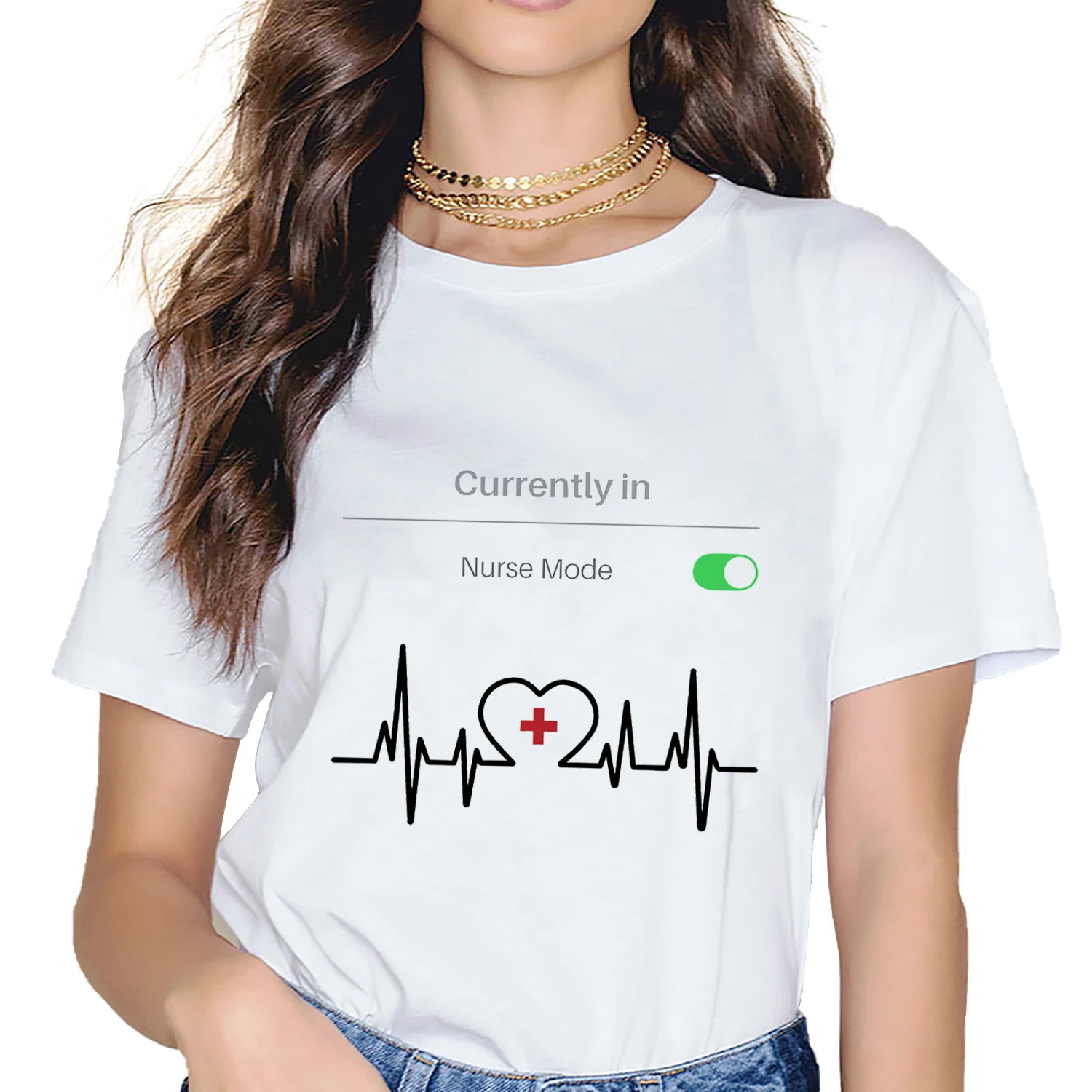Summer 2022 Women's T-Shirt Heart Pill Graphic Nurse Tshirt Funny Simple Short-sleeved Shirt Harajuku Women Tee Shirt Oversized
Summer 2022 Women's T-Shirt Heart Pill Graphic Nurse Tshirt Funny Simple Short-sleeved Shirt Harajuku Women Tee Shirt Oversized