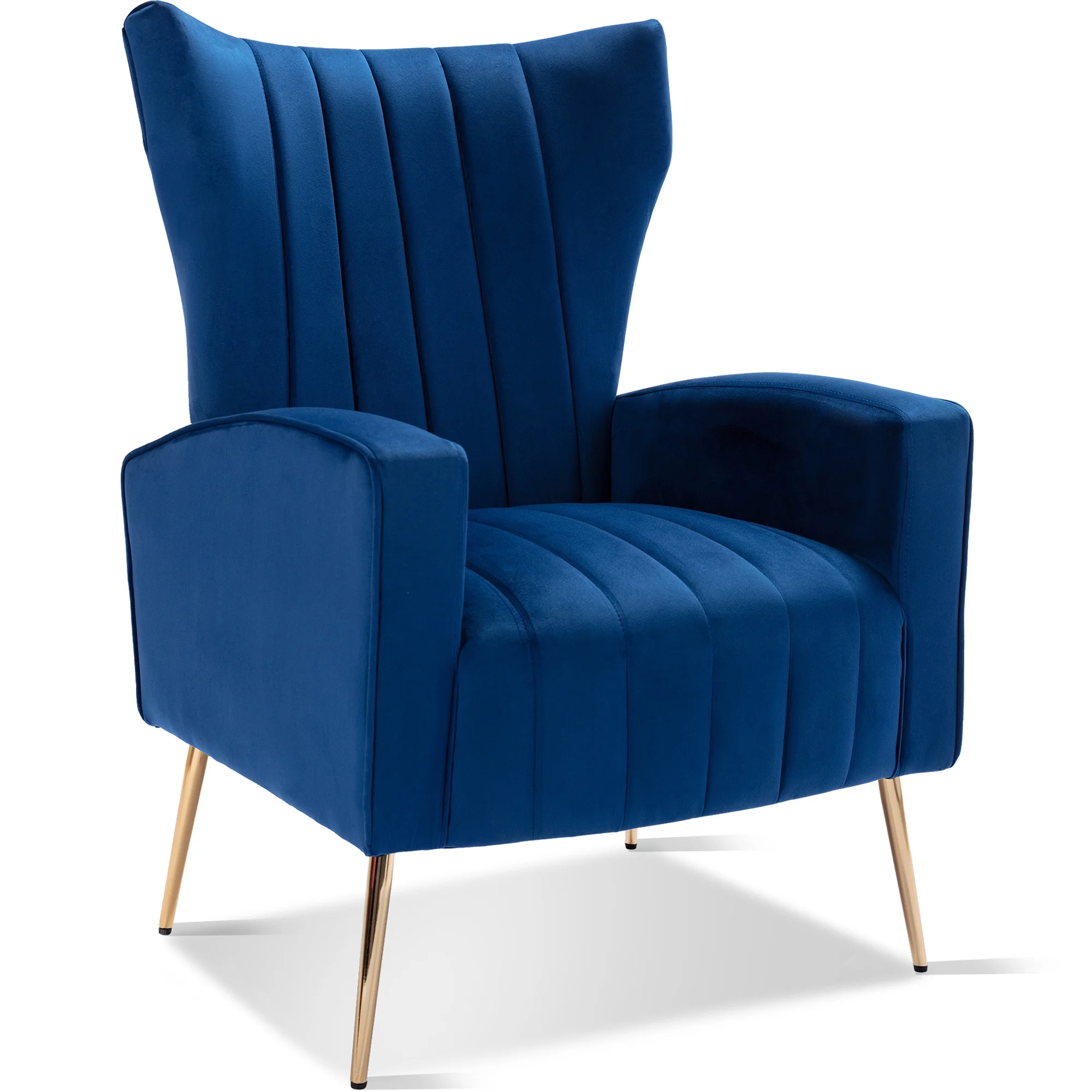 Velvet Accent Chair, Wingback Arm Chair with Gold Legs, Upholstered Single Sofa for Living Room Bedroom
Velvet Accent Chair, Wingback Arm Chair with Gold Legs, Upholstered Single Sofa for Living Room Bedroom