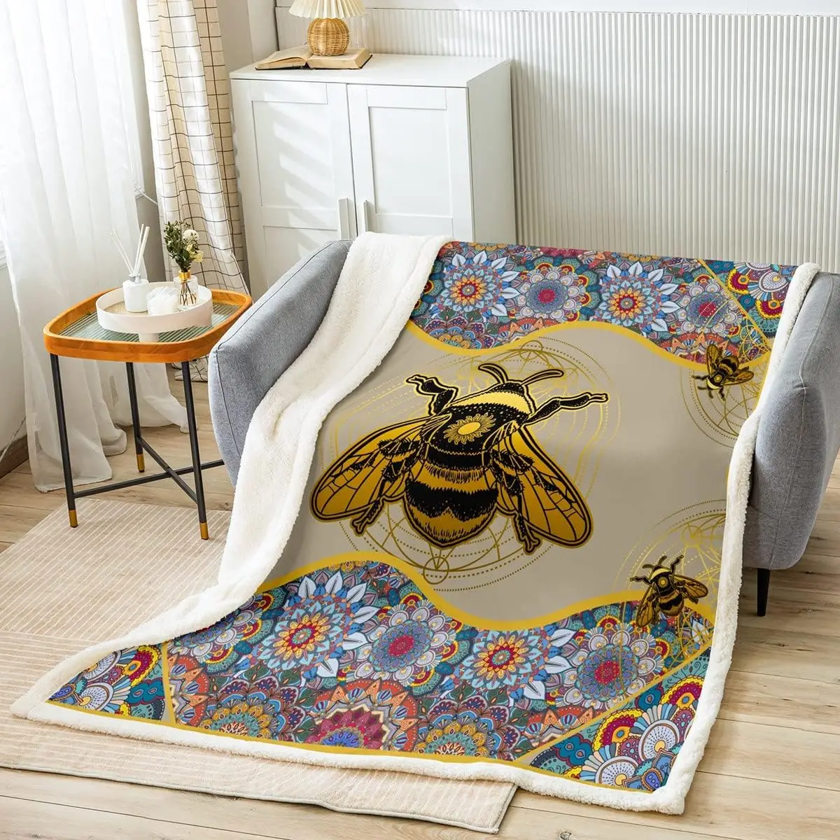 Hornet Kids Throw Blanket,Bee Rustic Farmhouse Bed Blanket,Girls Boys Adults Bedroom Decor,Watercolor Flowers Boho
Hornet Kids Throw Blanket,Bee Rustic Farmhouse Bed Blanket,Girls Boys Adults Bedroom Decor,Watercolor Flowers Boho