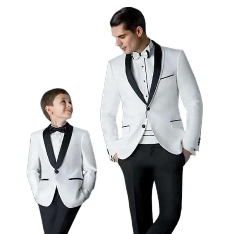 Boy 's Prom Blazers Suits For Weddings Black / White Children Suit Tuxedo(Jacket+Pants+Tie ) For Kid 2020 New
Boy 's Prom Blazers Suits For Weddings Black / White Children Suit Tuxedo(Jacket+Pants+Tie ) For Kid 2020 New