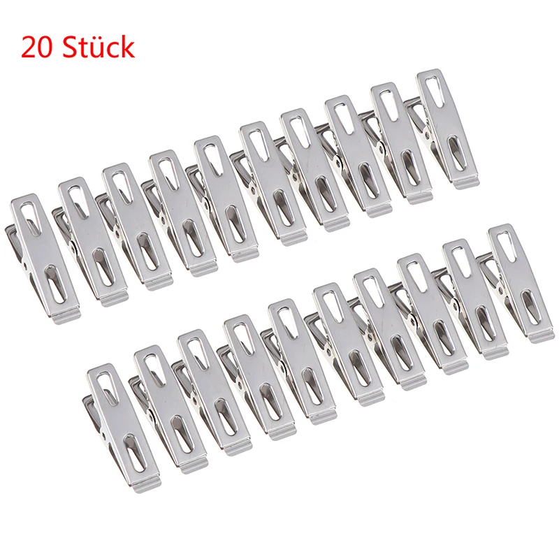 20 Pcs/pack Stainless Steel Clothes Clip Laundry Metal Clip Small Flat Mouth Clip Metal Hanging Needle Clip
20 Pcs/pack Stainless Steel Clothes Clip Laundry Metal Clip Small Flat Mouth Clip Metal Hanging Needle Clip