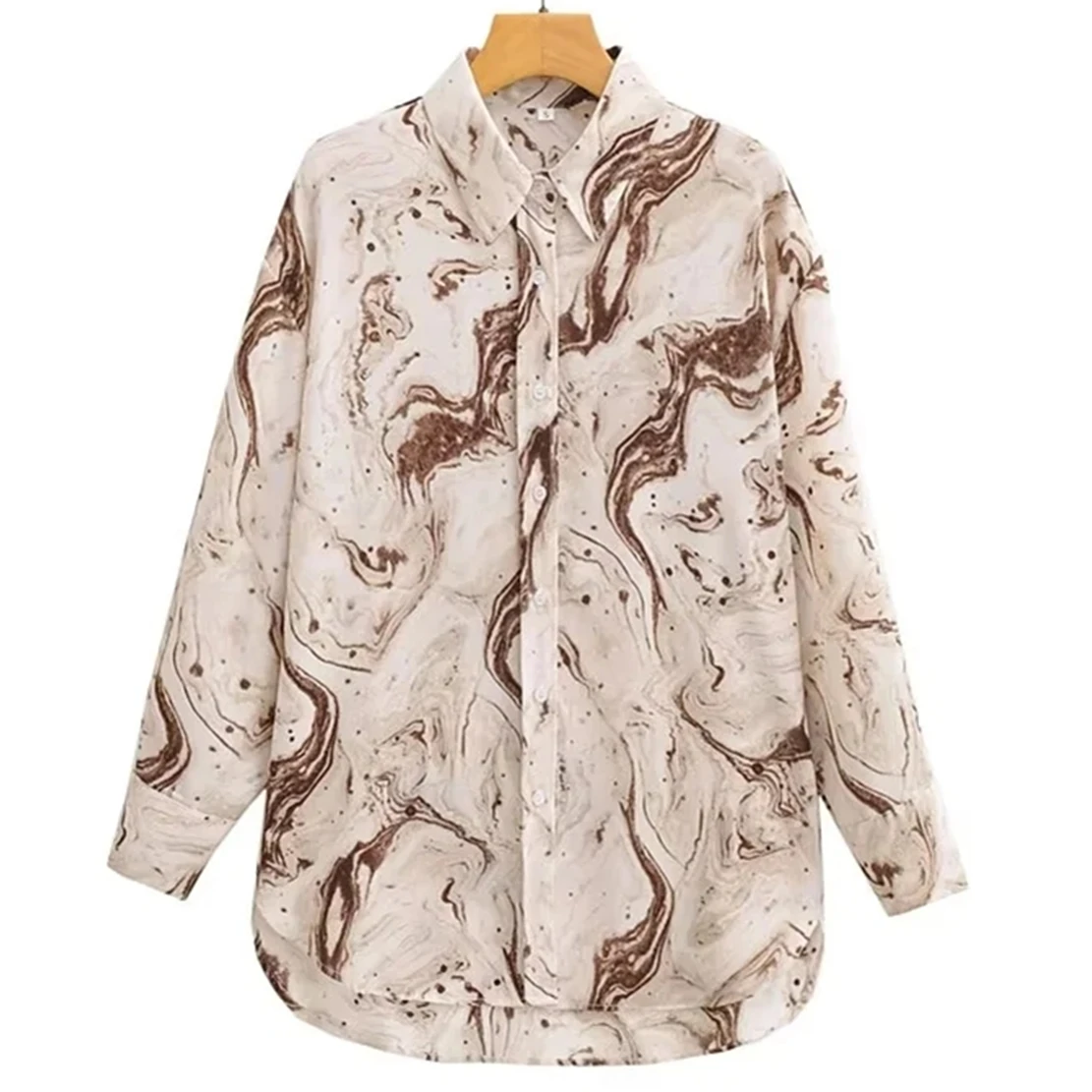 Maxdutti England Style High Street Tie Dye Printing Blouse Chiffon Shirt Fashion Long Sleev Blouse Women Tops
Maxdutti England Style High Street Tie Dye Printing Blouse Chiffon Shirt Fashion Long Sleev Blouse Women Tops