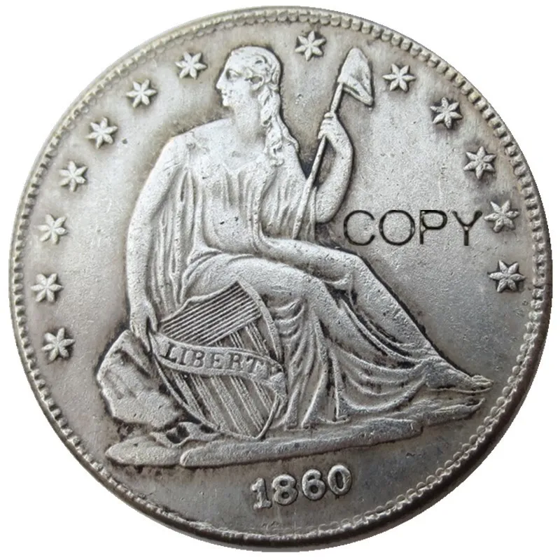 США 1860-PO свобода сидя половина доллара посеребренные копировальные монеты
США 1860-PO свобода сидя половина доллара посеребренные копировальные монеты