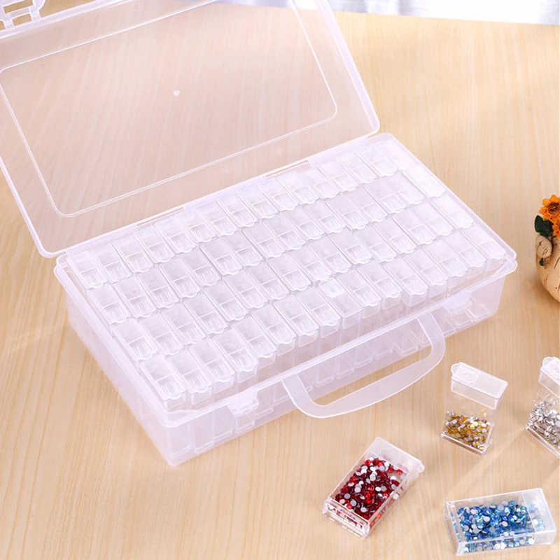 64 Grids Diamond Painting Storage Box Portable Bead Storage Container 5D Diamond Embroidery Accessories Tools
64 Grids Diamond Painting Storage Box Portable Bead Storage Container 5D Diamond Embroidery Accessories Tools