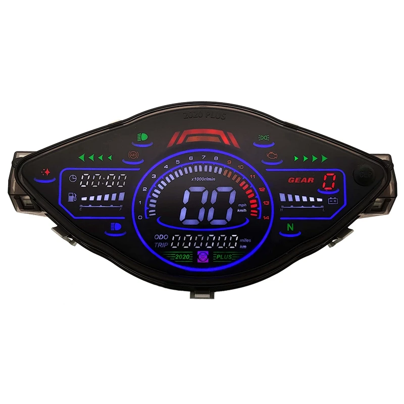 Universal Motorcycle LCD Speedometer Digital Odemeter Meter Tachometer Gauge For 1,2,4 Cylinders Meter
Universal Motorcycle LCD Speedometer Digital Odemeter Meter Tachometer Gauge For 1,2,4 Cylinders Meter