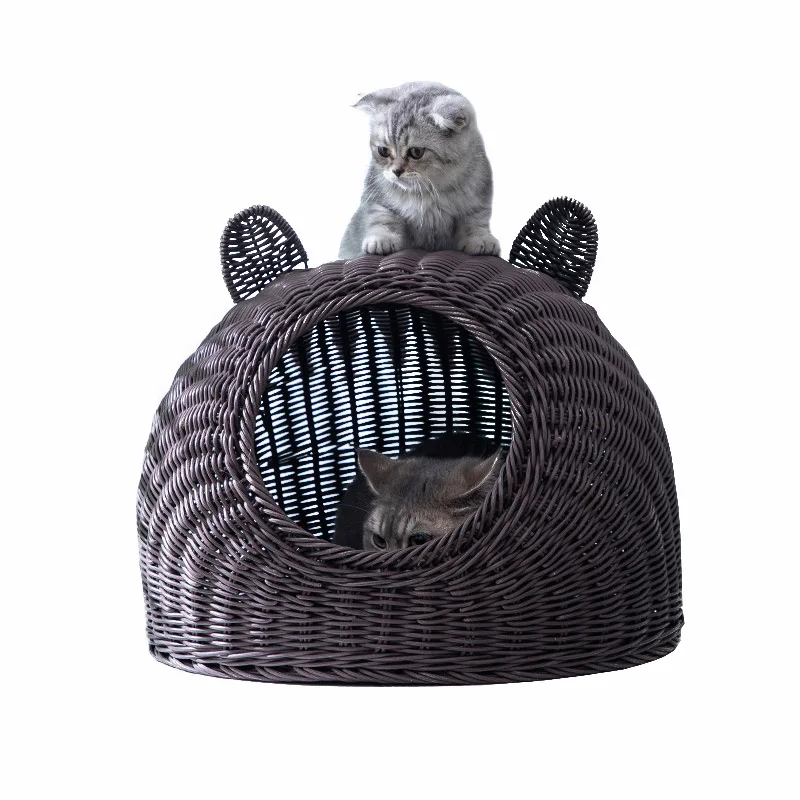 Quality Pet Supplies Cute Washable Breathable PE Rattan Cat Cage House Pet Beds Products cat bed cat accessories petits animaux
Quality Pet Supplies Cute Washable Breathable PE Rattan Cat Cage House Pet Beds Products cat bed cat accessories petits animaux