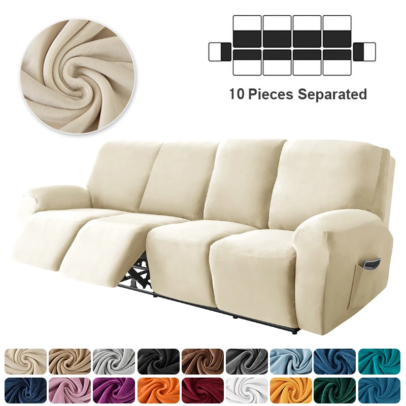 Solid Color Sofa Cover 4 Seats Recliner Sofa Cover For Living Room Elastic Recliner Cover Protect Lazy Boy Relax Armchair Cover
Solid Color Sofa Cover 4 Seats Recliner Sofa Cover For Living Room Elastic Recliner Cover Protect Lazy Boy Relax Armchair Cover