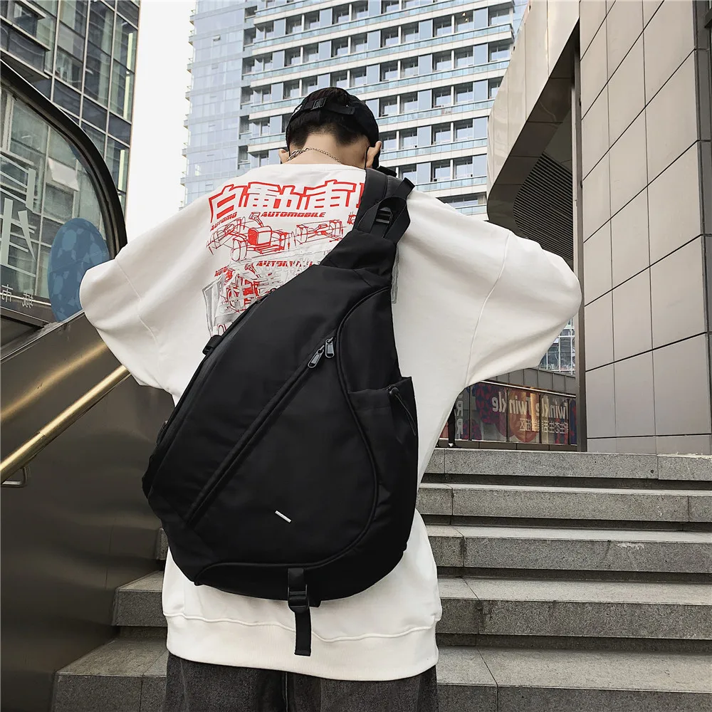 

Брендовая сумка-мессенджер, мужская сумка через плечо, уличная вместительная индивидуальная японская модная нагрудная спортивная сумка в стиле хип-хоп для инструментов