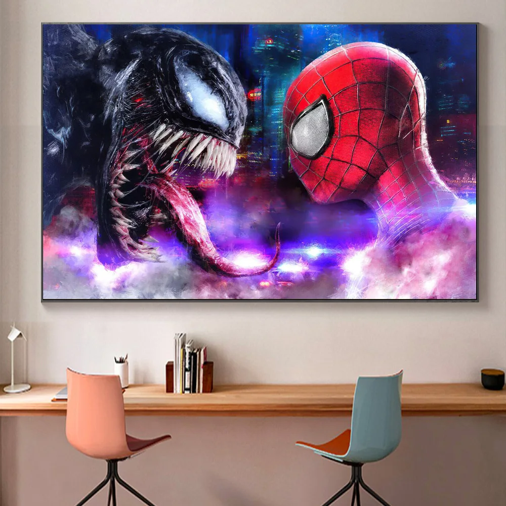 DisneyMarvel Superhero Spiderman Vs Venom Hd Movie Posters And Prints Home Decor Wall Art Canvas Painting For Living Room
DisneyMarvel Superhero Spiderman Vs Venom Hd Movie Posters And Prints Home Decor Wall Art Canvas Painting For Living Room