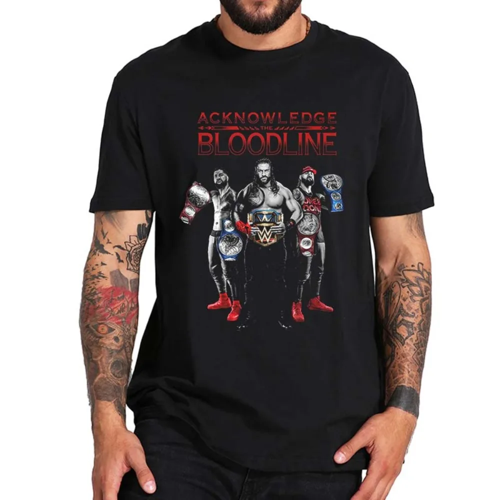 Acknowledge The Bloodline T Shirt Professional Wrestling 2022 New T-Shirt Unisex Novelty Tee Shirt 100% Cotton EU Size 
Acknowledge The Bloodline T Shirt Professional Wrestling 2022 New T-Shirt Unisex Novelty Tee Shirt 100% Cotton EU Size