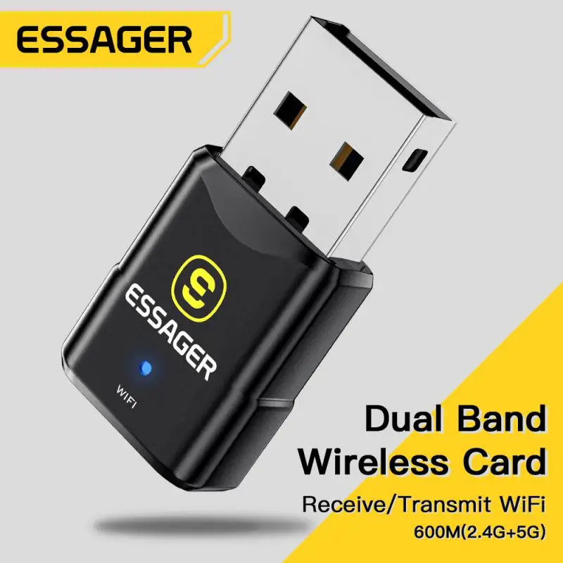 Dual Band Transmitter Wireless 2.4g/5g Wireless Network Card Wi-fi Receiver Dongle Antenna Wifi Adapter Laptop Accessories
Dual Band Transmitter Wireless 2.4g/5g Wireless Network Card Wi-fi Receiver Dongle Antenna Wifi Adapter Laptop Accessories