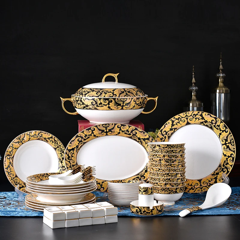 European Style Sets Plate 56 PCS Dinner set Plates and Dishes High-Quality Food Plates Bowls set
European Style Sets Plate 56 PCS Dinner set Plates and Dishes High-Quality Food Plates Bowls set