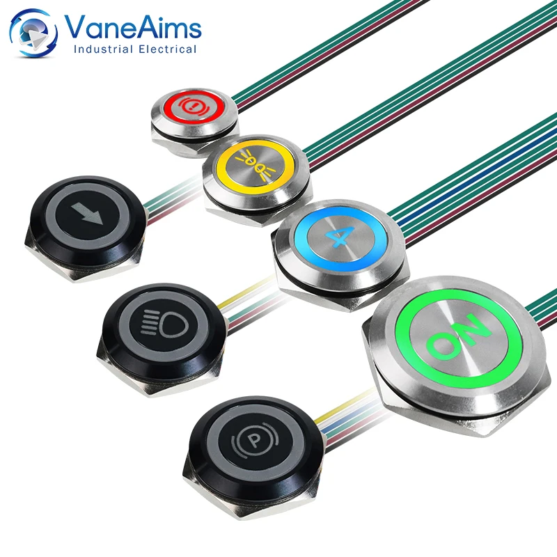 Ультракороткая кнопка VaneAims 12/220В нержавеющая сталь 
Ультракороткая кнопка VaneAims 12/220В нержавеющая сталь