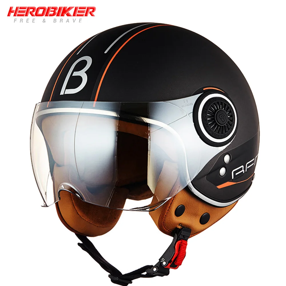 Vintage Motorcycle Helmets Half Open Face Moto Helmet Moto Capacete De Moto Scooter Motorbike Helmet 4 Seasons for Men Women
Vintage Motorcycle Helmets Half Open Face Moto Helmet Moto Capacete De Moto Scooter Motorbike Helmet 4 Seasons for Men Women
