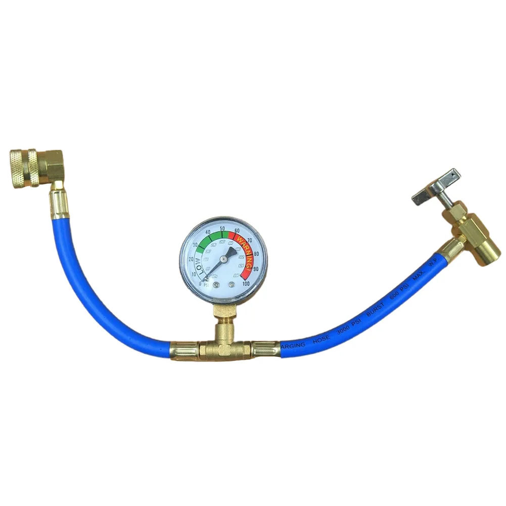AC CanTap Gauge Hose AC Conditioning Convenient Durable High Quality Self-Sealing R134a A/C Solid Metal Structure
AC CanTap Gauge Hose AC Conditioning Convenient Durable High Quality Self-Sealing R134a A/C Solid Metal Structure