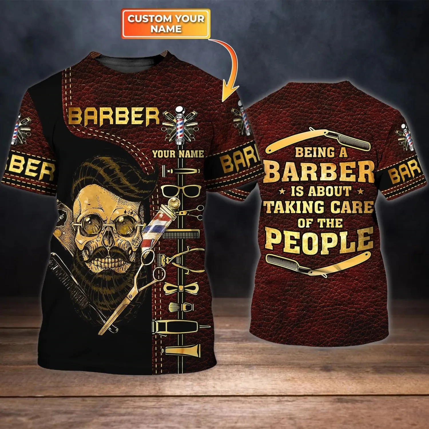 Men's Fashion Barber T-shirt, 3D Printed Loose Short Sleeve T-shirt, Fashion Designer Large Summer Comfortable Clothing
Men's Fashion Barber T-shirt, 3D Printed Loose Short Sleeve T-shirt, Fashion Designer Large Summer Comfortable Clothing