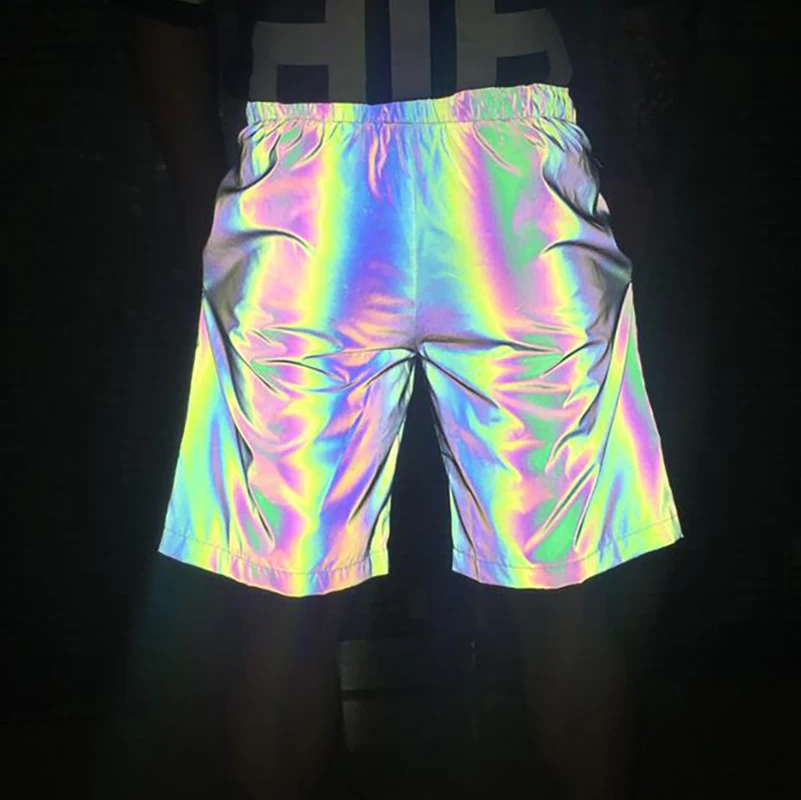Colorful Laser Shorts for Men Night Reflective Joggers Breathable Sporting Shorts Fashion New Hip Hop Dance Bermuda Masculina
Colorful Laser Shorts for Men Night Reflective Joggers Breathable Sporting Shorts Fashion New Hip Hop Dance Bermuda Masculina