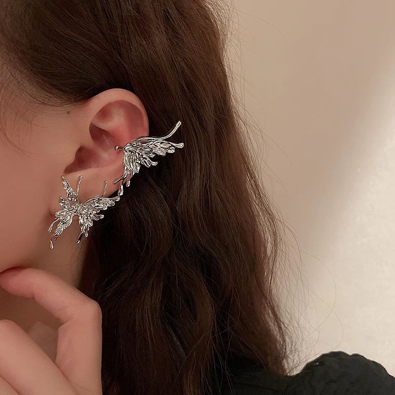 Bohemian Pleated Butterfly Clip Earrings for Women Shiny Metal Piercing Earrings Ear Cuff Elegant Girl Party Fashion Jewelry
Bohemian Pleated Butterfly Clip Earrings for Women Shiny Metal Piercing Earrings Ear Cuff Elegant Girl Party Fashion Jewelry
