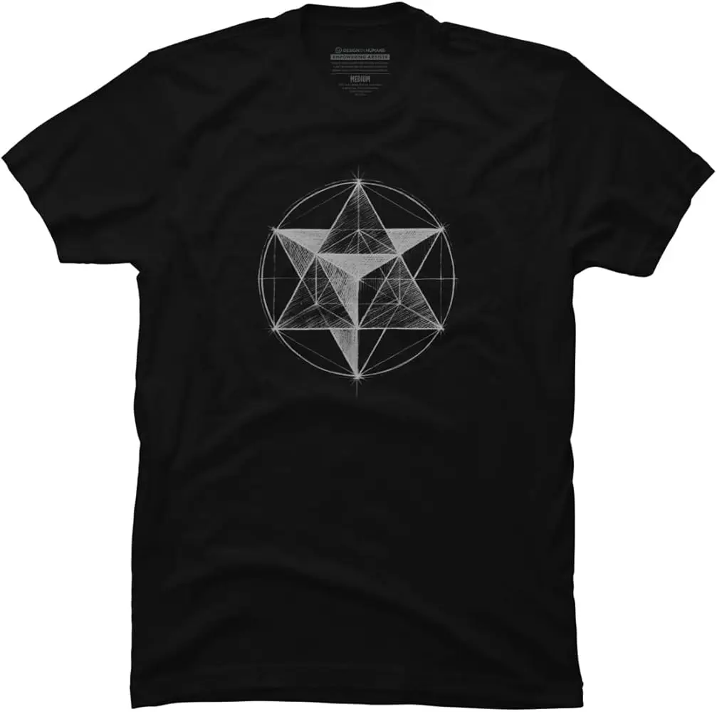 Футболка Star Tetrahedron от SPillu для мужчин и женщин тенниска Y2K топы унисекс летняя с