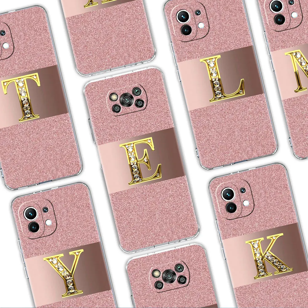 Clear Soft Cover for Xiaomi Poco X3 NFC M3 F1 F3 Mi 12 11 Lite 5G NE 11T 10T Pro Note 10 celular cases Pink Letter Pattern
Clear Soft Cover for Xiaomi Poco X3 NFC M3 F1 F3 Mi 12 11 Lite 5G NE 11T 10T Pro Note 10 celular cases Pink Letter Pattern