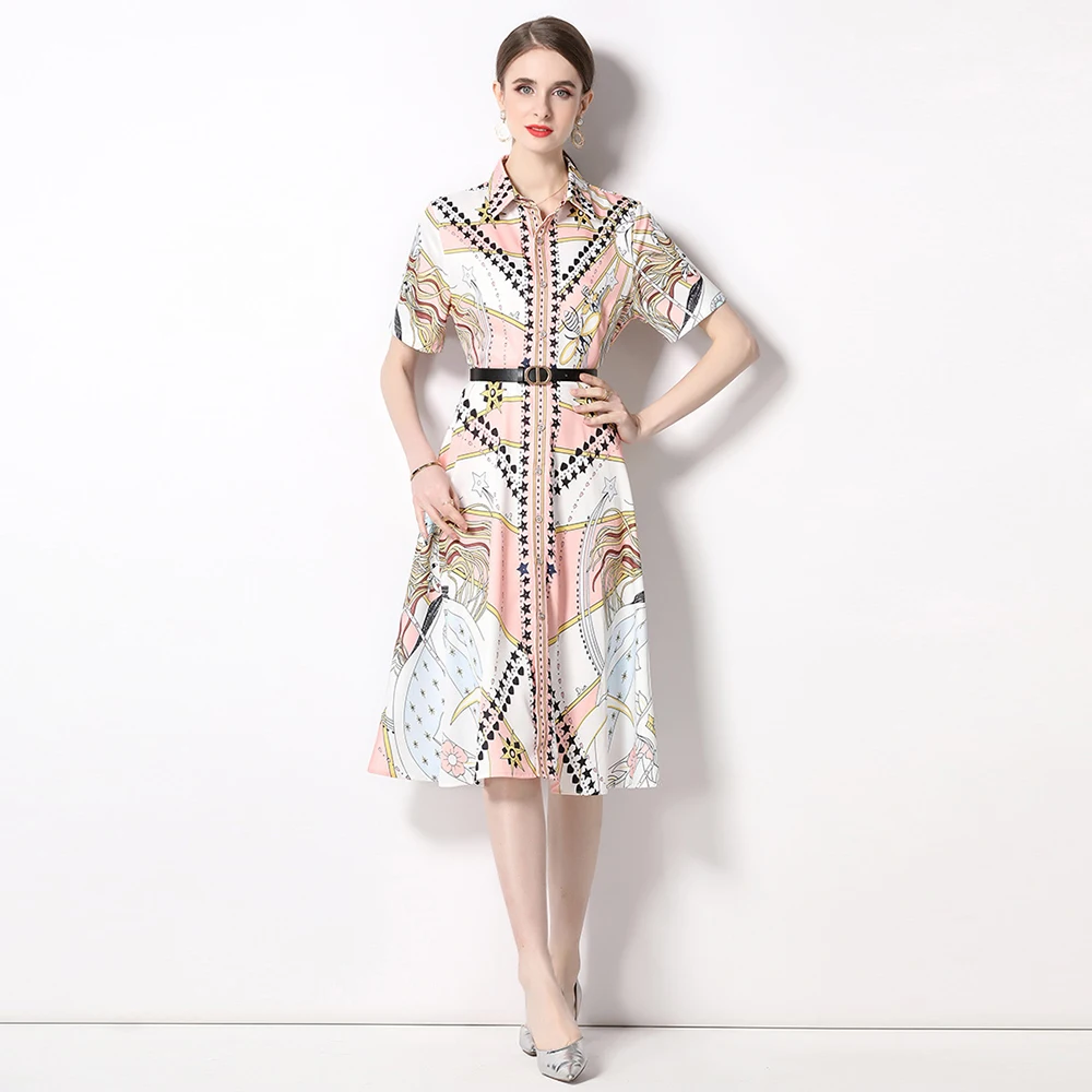 Женское модельное платье-рубашка с отложным воротником, однобортное пляжное платье с цветочным принтом, коротким рукавом и поясом в богемном стиле, A9189, лето
Женское модельное платье-рубашка с отложным воротником, однобортное пляжное платье с цветочным принтом, коротким рукавом и поясом в богемном стиле, A9189, лето