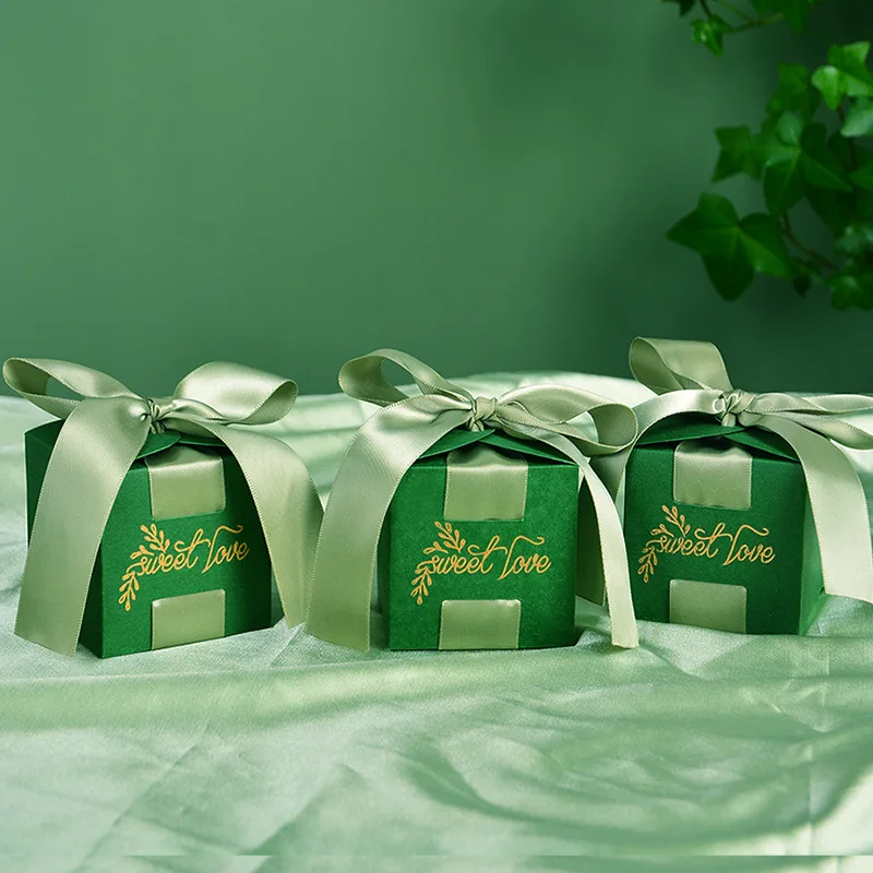 Green Ribbon Bow Sweet Love Candy Box Wedding Birthday Candy Bag Anniversary Candy Package Rustic Jungle Wedding Candy Bags 
Green Ribbon Bow Sweet Love Candy Box Wedding Birthday Candy Bag Anniversary Candy Package Rustic Jungle Wedding Candy Bags