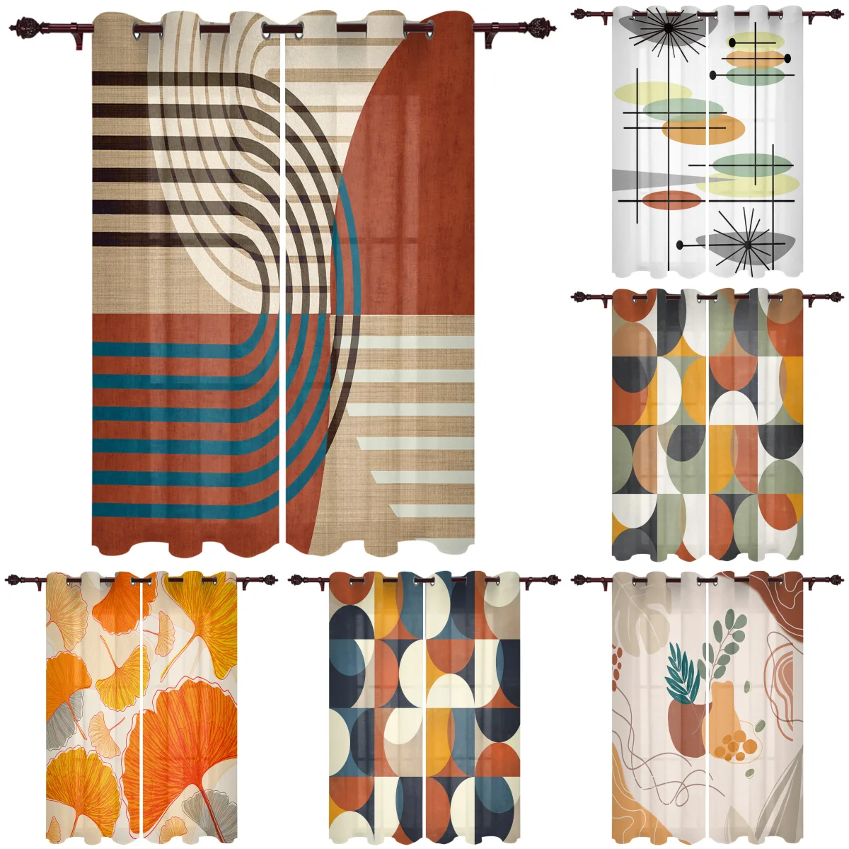 Retro Medieval Geometry Luxury Window Curtains Printed Curtains for Living Room Kitchen Home Decor Valance Drapes
Retro Medieval Geometry Luxury Window Curtains Printed Curtains for Living Room Kitchen Home Decor Valance Drapes