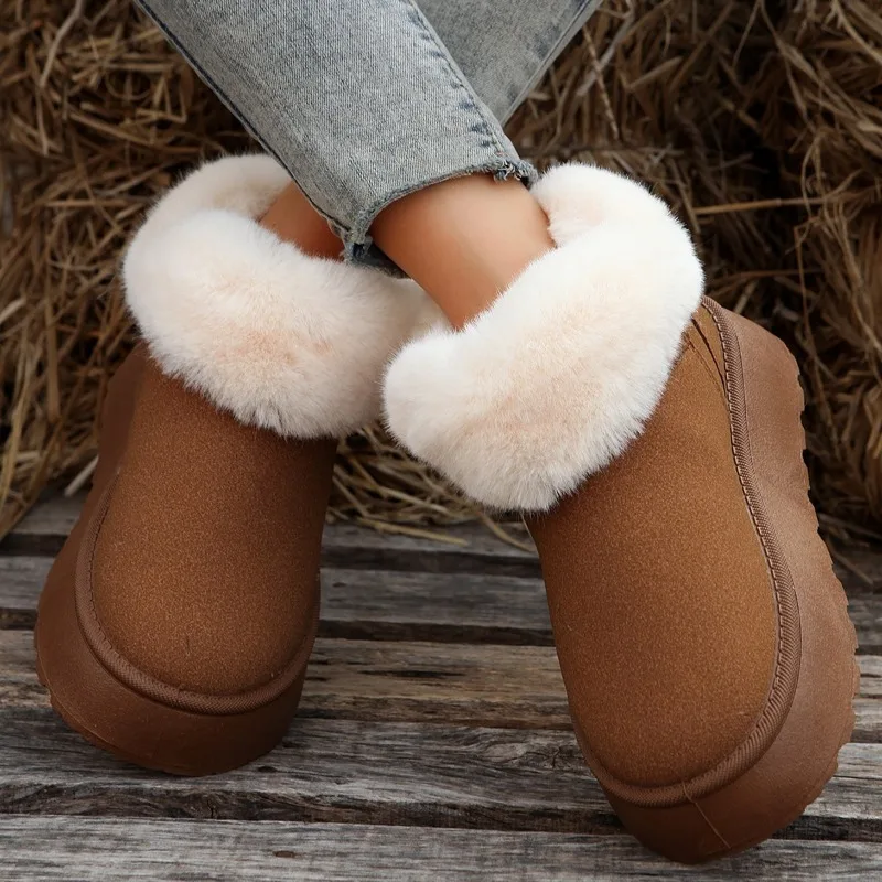 2023 Winter New Thickened Plush Women Anti-slip Warm Snow Boots Women Simple Outdoor Thick-soled Mini Thickened Cotton for Boots
2023 Winter New Thickened Plush Women Anti-slip Warm Snow Boots Women Simple Outdoor Thick-soled Mini Thickened Cotton for Boots
