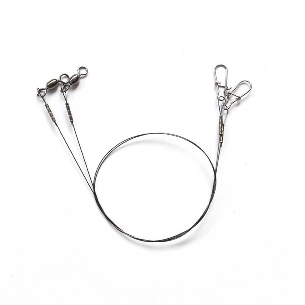 2pcs 20 30 40cm Fishing Line Steel Wire Leader With Snap Swivels Wire Leadcore Leash Fishing Accessories Tackle Tool Pesca
2pcs 20 30 40cm Fishing Line Steel Wire Leader With Snap Swivels Wire Leadcore Leash Fishing Accessories Tackle Tool Pesca